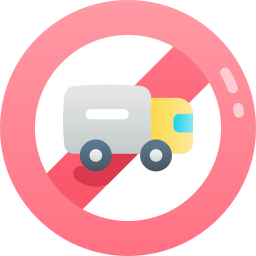 No trucks icon