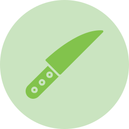 couteau de coupe Icône
