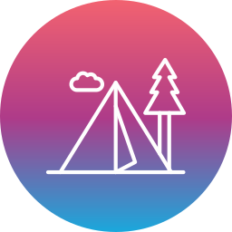 Camping zone icon