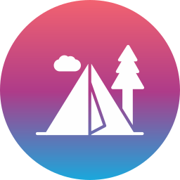 Camping zone icon