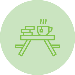 Picnic table icon