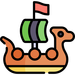 Viking ship  icon