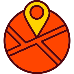 mapa de la calle icono