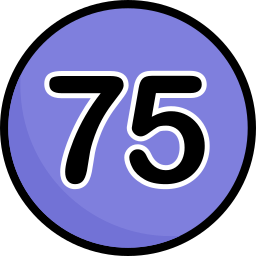 75 icoon