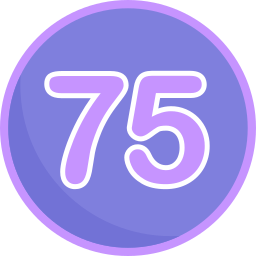 75 icoon