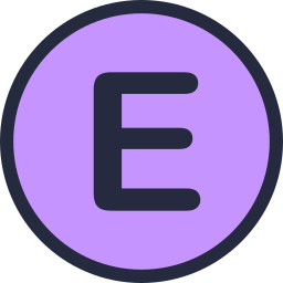 Letter e icon