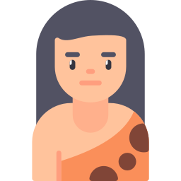 Пещерная женщина иконка