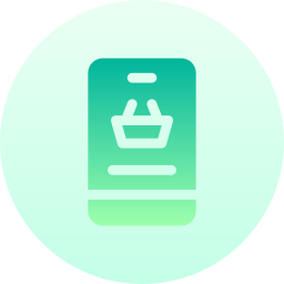 Online supermarket icon