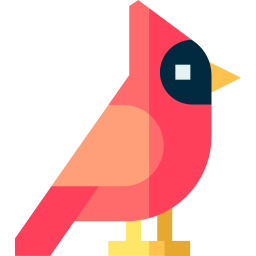 cardinale uccello icona
