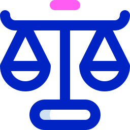 Justice scale icon