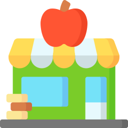 loja de frutas Ícone