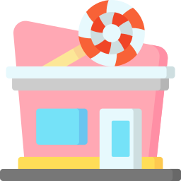 sklep ze słodyczami ikona