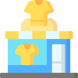 boutique de vêtements Icône