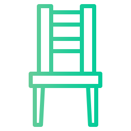 cadeira e mesa Ícone