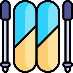 Ski equipment icon