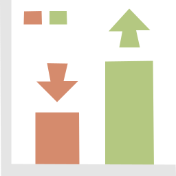 graphique à barres Icône