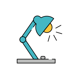 Desk lamp icon