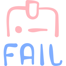 失敗 icon