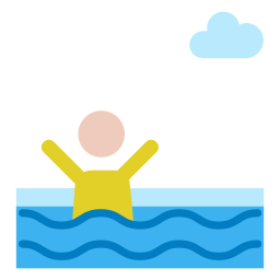 nadando icono