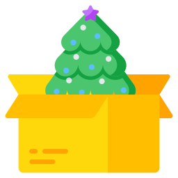 Árbol de navidad icono