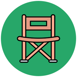 Кемпинг стул иконка