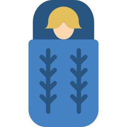 Sleeping bag icon