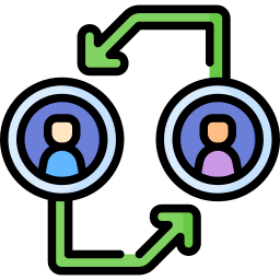 Peer to peer icon