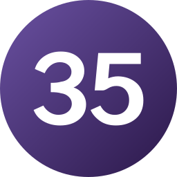 Thirty five icon