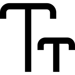 dimensione del testo icona