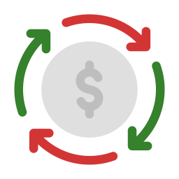 Money flow icon