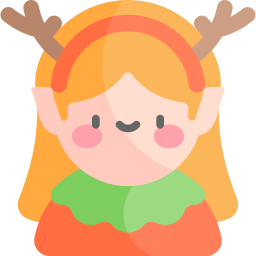 Świąteczny elf ikona