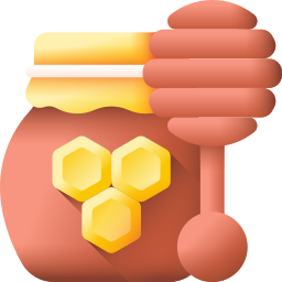 Dispensador de miel icono