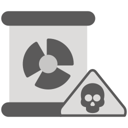 Peligro nuclear icono