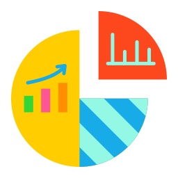 gráfico circular icono