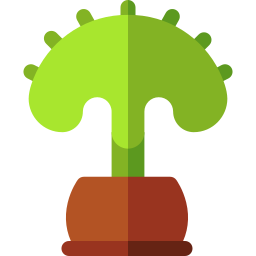 Coral cactus icon