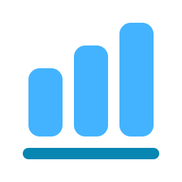 gráfico de barras icono