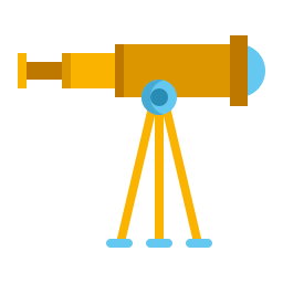 télescope Icône