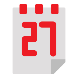 Calendar date icon