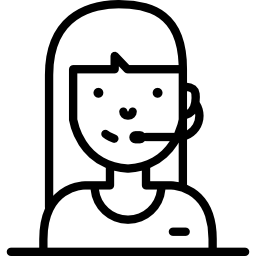텔레 마케팅 전화 교환 원 icon