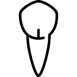 diente canino icono