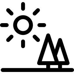 słoneczny dzień ikona