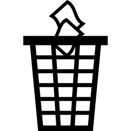 caixote de lixo Ícone