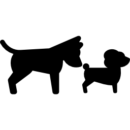 Dog Smelling Dog icon