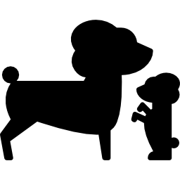 cane e cagnolino icona