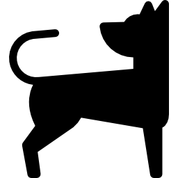 cane che insegue la coda icona