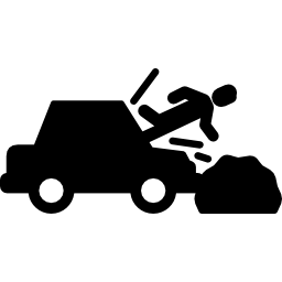 accidente automovilistico icono