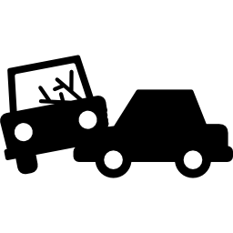 accidente de coche icono
