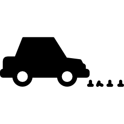 coche y clavos icono