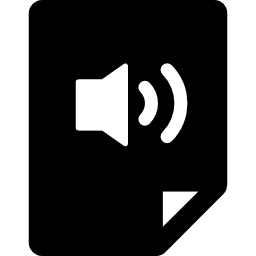 arquivo de áudio Ícone
