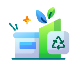 Green factory icon